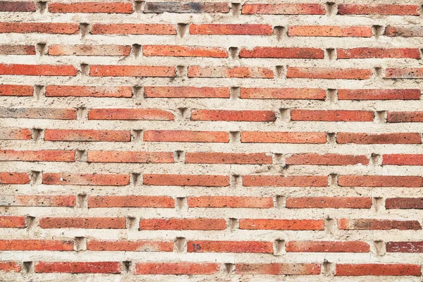 Cegła Ściana Tekstura Pękniętych Płytek Cementu Klasyczne Tło Powierzchni Cegły — Zdjęcie stockowe