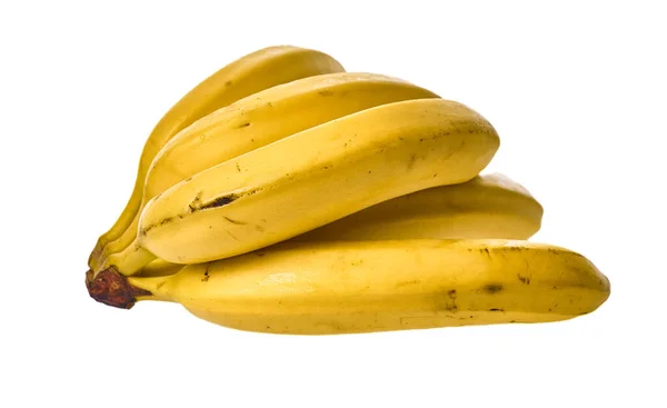 在白色背景上隔离的香蕉束 — 图库照片