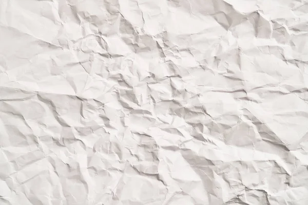 Kırışıklıkları Olan Beyaz Buruşuk Kağıt Dokusu Hasarlı Yırtık Çarşaf — Stok fotoğraf