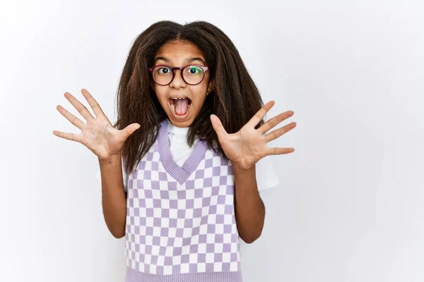 Young African American Girl Standing Isolated Background Celebrating Victory Happy — Fotografia de Stock