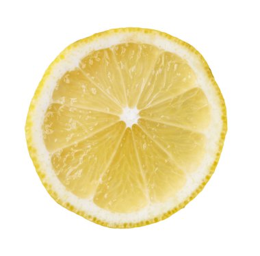  Beyaz bir arka plan üzerinde izole limon dilim