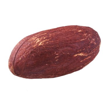  Beyaz arka planda izole edilmiş tek bir fıstık.