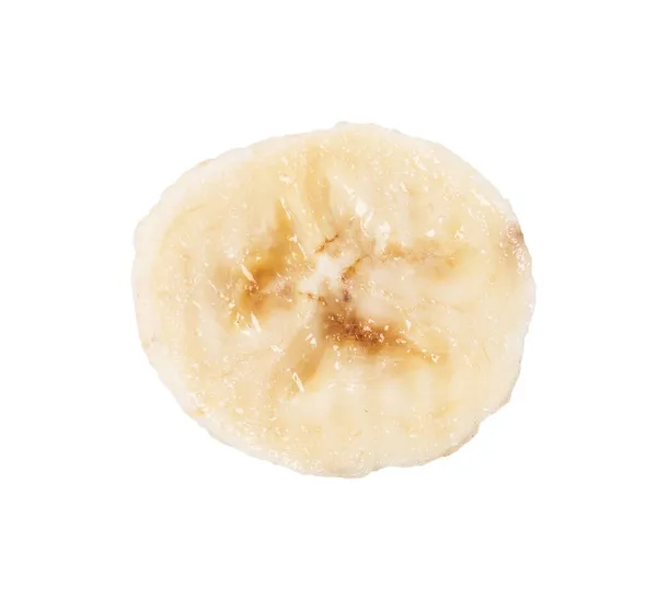 Slice Banana Isolated White Background — Stock Photo, Image