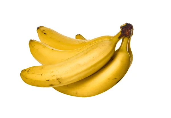 Egy Rakás Banán Elszigetelve Fehér Alapon — Stock Fotó