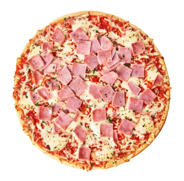 Leckere Italienische Pizza Auf Weißem Hintergrund — Stockfoto