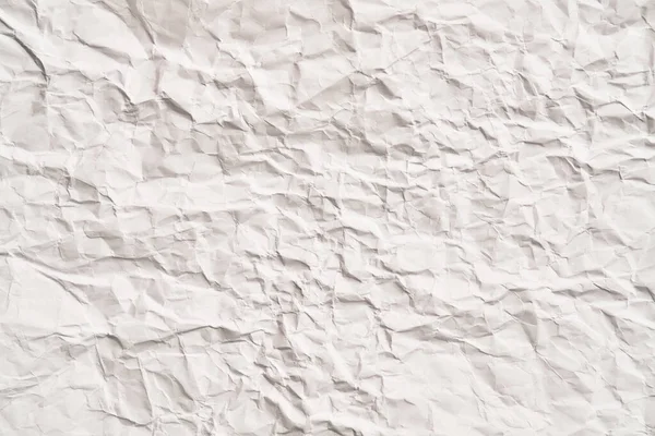 Witte Verfrommelde Papieren Textuur Met Rimpels Beschadigde Gescheurde Plaat — Stockfoto