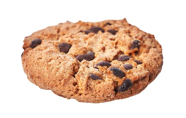 Heerlijke Chocolade Cookie Geïsoleerd Een Witte Achtergrond — Stockfoto