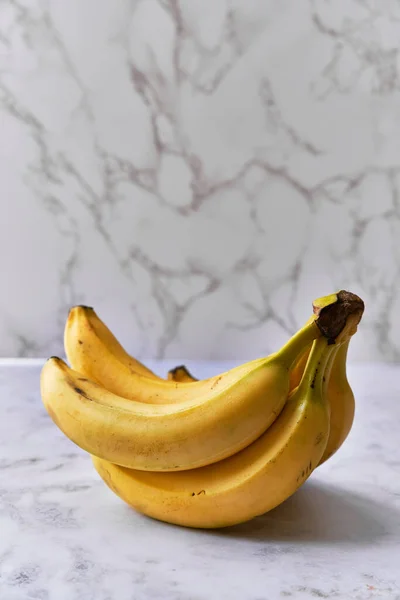Bunch Bananas Marble Table — Stock Photo, Image