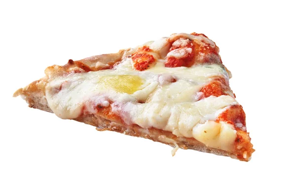 Snijd Van Kazen Italiaanse Pizza Geïsoleerd Een Witte Achtergrond — Stockfoto