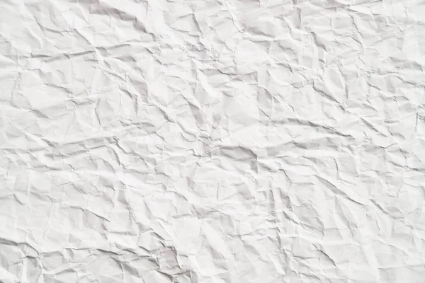 Kırışıklıkları Olan Beyaz Buruşuk Kağıt Dokusu Hasarlı Yırtık Çarşaf — Stok fotoğraf