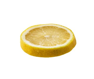  Beyaz bir arka plan üzerinde izole limon dilim