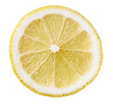  Beyaz bir arka plan üzerinde izole limon dilim