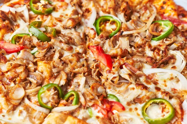 Pyszne Kebab Włoskiej Pizzy Tekstury — Zdjęcie stockowe