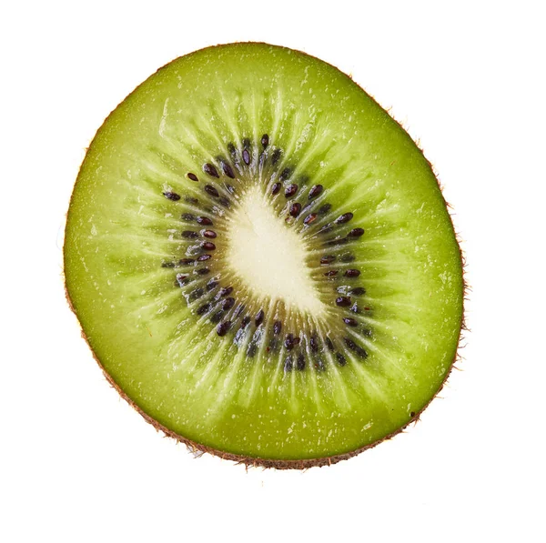 Slice Kiwi Isolated White Background — Stock Photo, Image