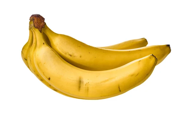 Manojo Plátanos Aislados Sobre Fondo Blanco — Foto de Stock