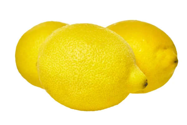 Bunch Lemons Isolated White Background — Stock Photo, Image