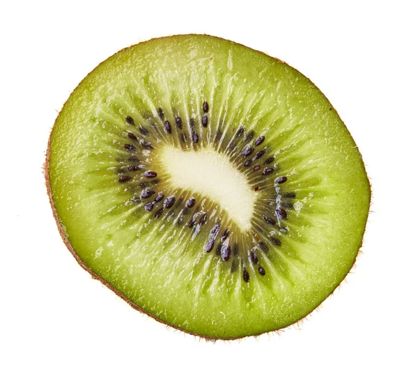 Slice Kiwi Isolated White Background — Stock Photo, Image