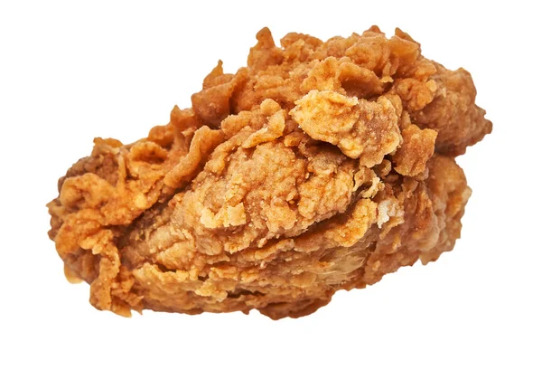 Zole Edilmiş Beyaz Arka Planda Kızarmış Tavuk — Stok fotoğraf