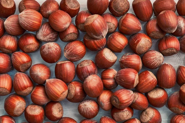 Healthy Natural Hazelnuts Raw Nuts Texture — Stock Photo, Image