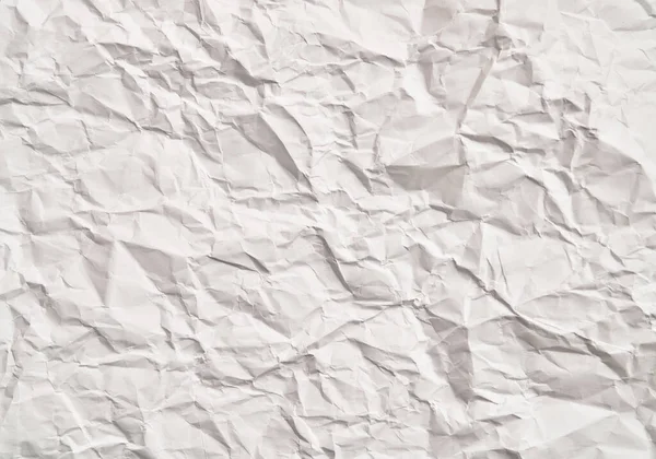 Біла Зморщена Паперова Текстура Зморшками Пошкоджений Зірваний Лист — стокове фото