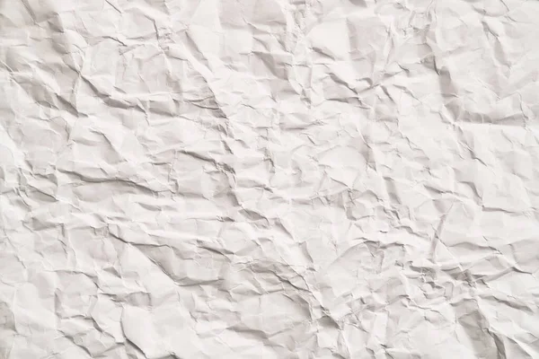 Textura Papel Blanco Arrugado Con Arrugas Hoja Dañada Rasgada — Foto de Stock