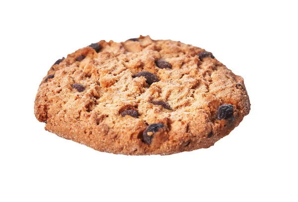 Heerlijke Chocolade Cookie Geïsoleerd Een Witte Achtergrond — Stockfoto