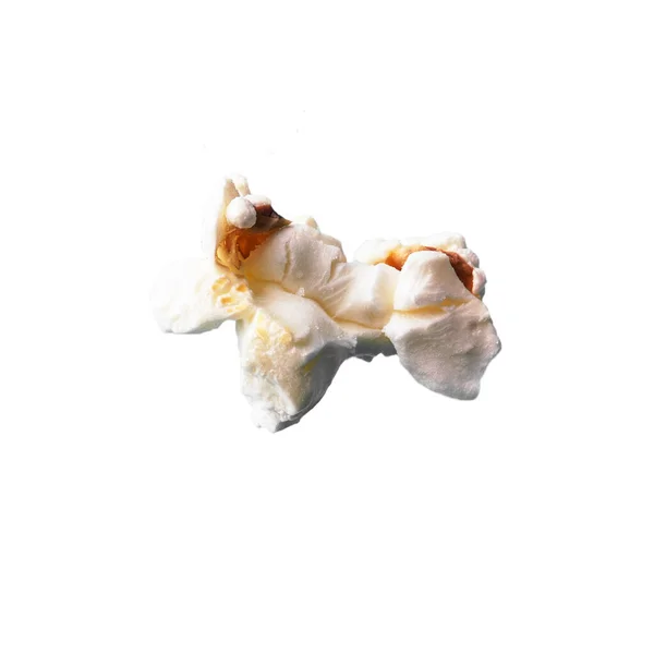 Leckeres Salziges Popcorn Isoliert Auf Weißem Hintergrund — Stockfoto