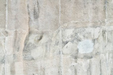 Paslı yüzeyi olan beton duvar dokusu. Klasik çimento yüzey arkaplanı