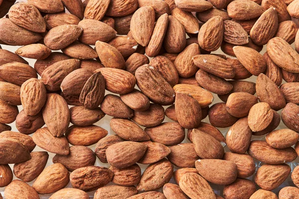 Bunch Delicious Almonds Texture — Stock Photo, Image