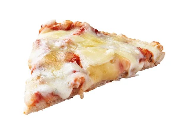 Snijd Van Kazen Italiaanse Pizza Geïsoleerd Een Witte Achtergrond — Stockfoto