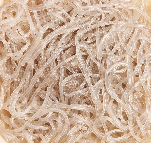 Delicious White Rice Noodles Texture — Stock Photo, Image