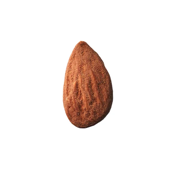 Single Almond Isolated White Background — Stock Photo, Image