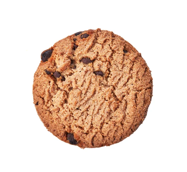 Heerlijke Chocolade Cookie Geïsoleerd Een Witte Achtergrond — Stockfoto