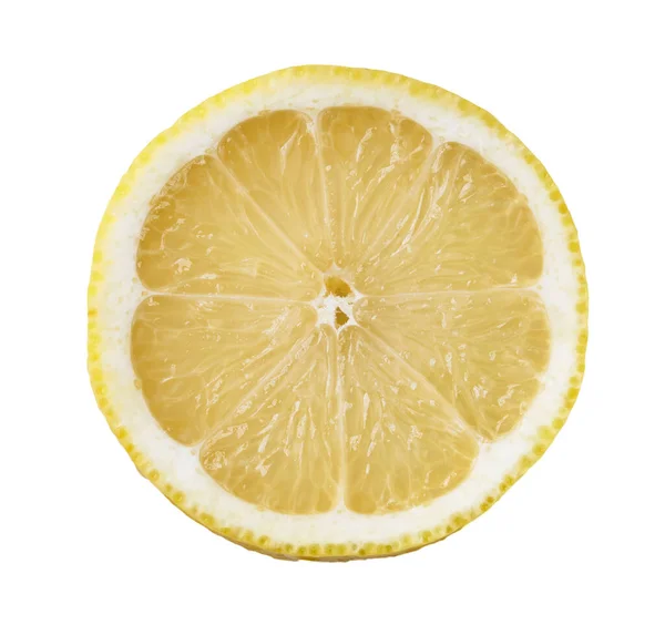 孤立在白色背景上的柠檬片 — 图库照片