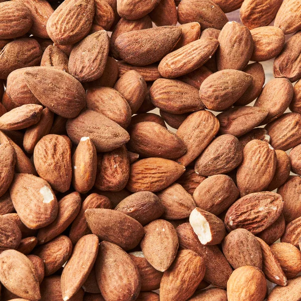 Bunch Delicious Almonds Texture — Stock Photo, Image