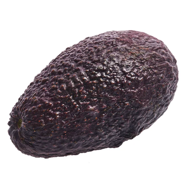 Single Αβοκάντο Φρούτα Απομονώνονται Λευκό Φόντο — Φωτογραφία Αρχείου