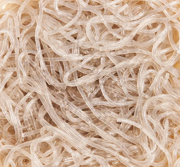Delicious White Rice Noodles Texture — Stock Photo, Image