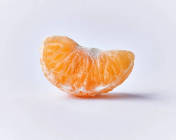 Slice Tangerine Isolated White Background — Stock Photo, Image