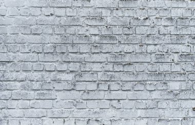  Boyanmış beyaz tuğla duvar yüzey arkaplanı 