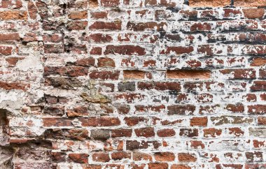  Çürümüş tuğla duvar yüzey arkaplanı 