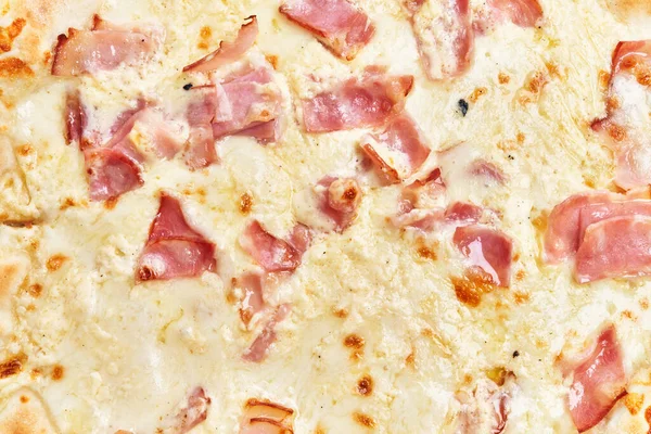 Single Carbonara Italian Pizza Texture — Stockfoto