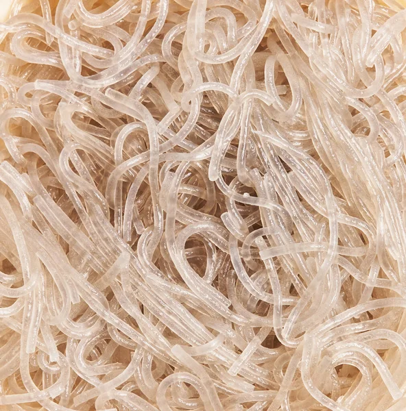 Delicious White Rice Noodles Texture — Stock Photo, Image