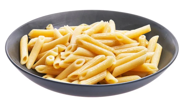 Plate Italian Macaroni Pasta Isolated White Background — Stock Photo, Image