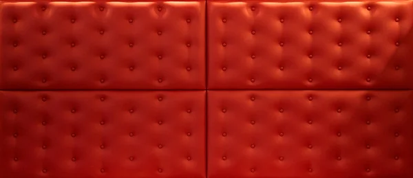 Capitone Upholstery Red Texture —  Fotos de Stock