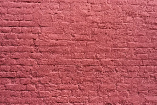 Painted Red Brick Wall Surface Background — Stock Photo, Image