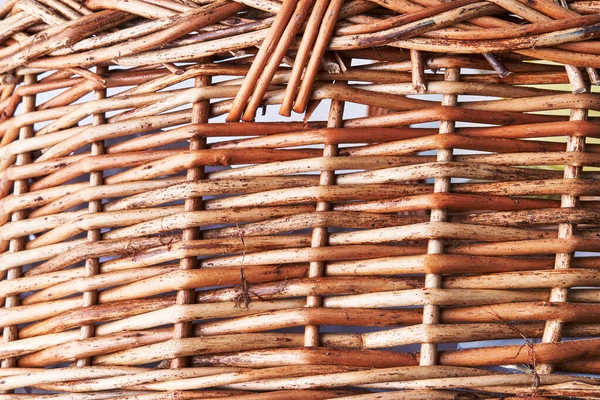 Wicker Rattan Closeup Texture Background — Stock Photo, Image