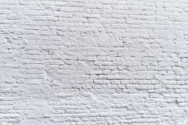  Boyanmış beyaz tuğla duvar yüzey arkaplanı 