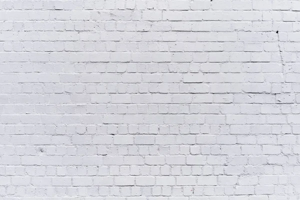 粉刷过的白砖墙面背景 — 图库照片