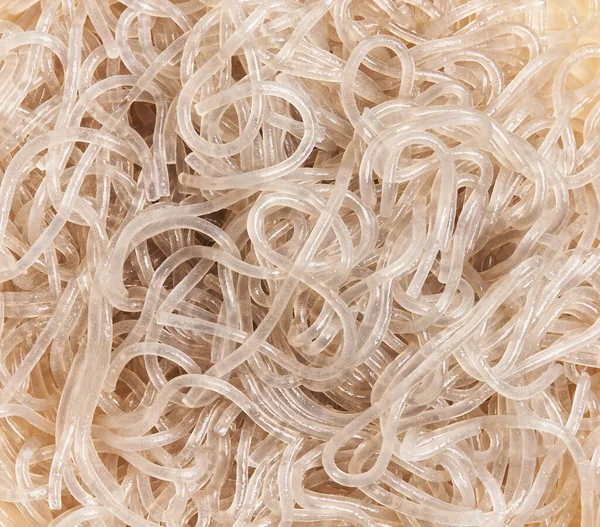 Delicious White Rice Noodles Texture — Stock Photo, Image