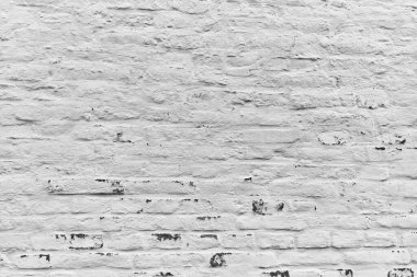  Boyanmış beyaz tuğla duvar yüzey arkaplanı 